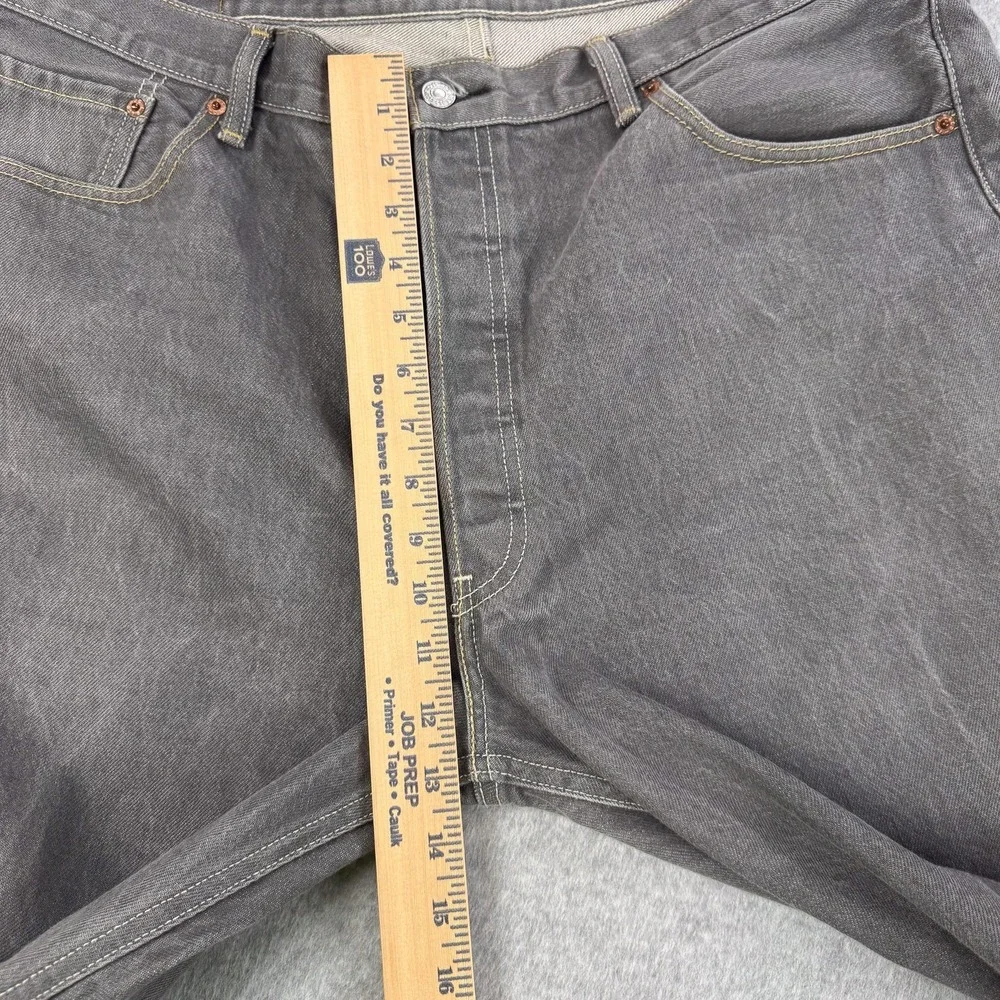 Levis 501XX Jeans Mens 40 Gray Medium Wash Regular Straight Button Fly 40x30